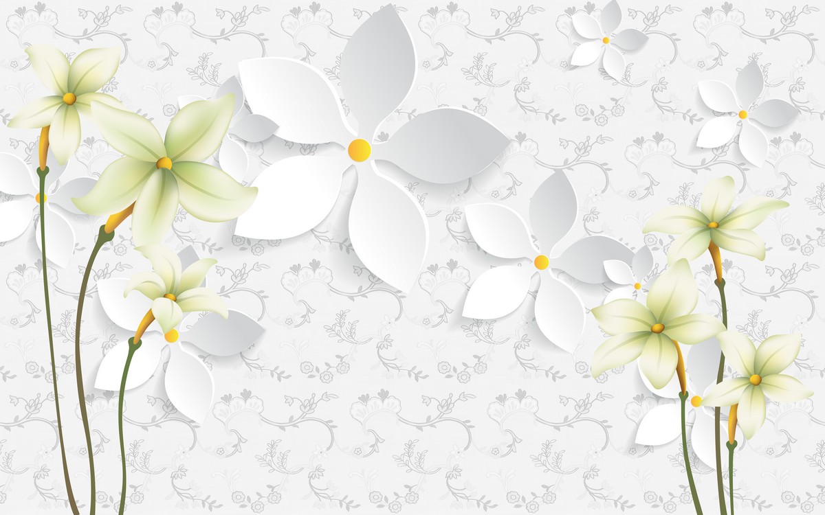 Фреска Чарующие цветы Азии